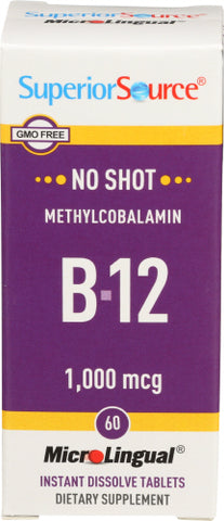 Vitamin B12 1000Mcg - 60 TB (Case of 1)