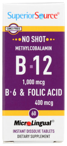 Methly B12 B6 Folic Acid - 60 TB (Case of 1)