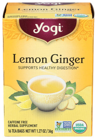 Tea Lemon Ginger Org - 16BG (case of 6)