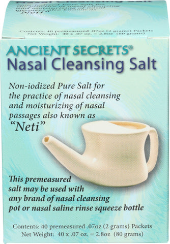 Nasal Clnsng Salt 40Ct - 1 EA (Case of 3)