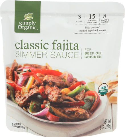 Sauce Fajita Simr - 8 OZ (Case of 6)