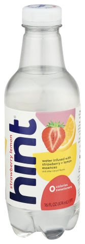 Hint Water Strberry Lemon - 16 FO (Case of 12)