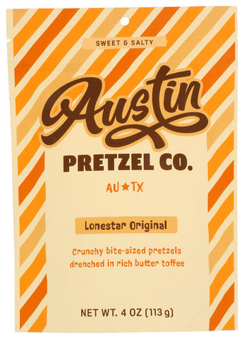 Pretzels Lonestar Orgnal - 4 OZ (Case of 12)