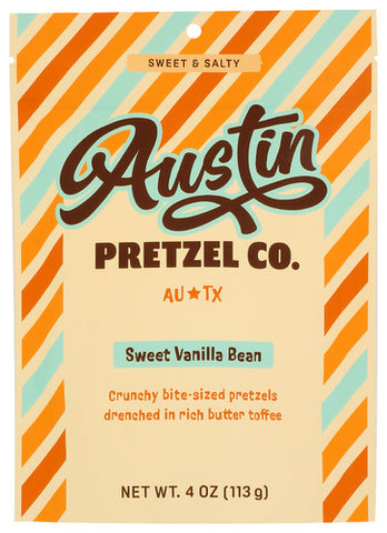 Pretzels Sweet Vnla Bean - 4 OZ (Case of 12)