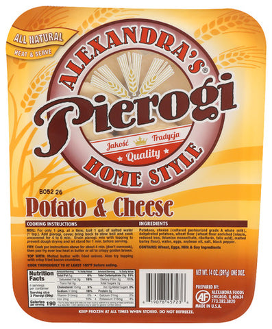 Pierogi Alxdra Ptto Chse - 14 OZ (Case of 10)