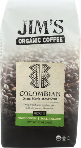 Coffee Grnd Columbian Org - 12OZ (case of 6)