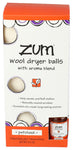 Wool Dryer Balls Patchoul - 8.5 OZ (Case of 4)