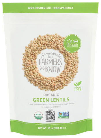 LENTILS GREEN ORG - 16 OZ (Case of 6)