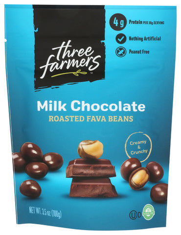 Beans Fava Rstd Mlk Choc - 3.5 OZ (Case of 6)