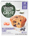 Muffin Blueberry Oat 6Ct - 12 OZ (Case of 8)