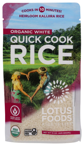 Rice White Quick Cook Org - 15 OZ (Case of 6)