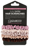 Scrunchies Slimsatinbrwn - 1 PC (Case of 3)