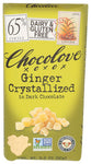 Choc Bar Drk Ginger Crystlzd - 3.2OZ (case of 12)