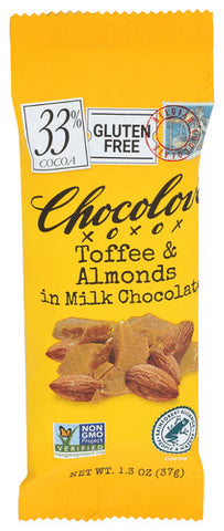 Choc Bar Mini Milk Tfe&Almd - 1.3OZ (case of 12)