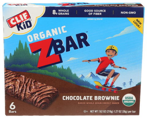 Choc Zbar Brwnie 6Pk Org - 7.62OZ (case of 9)