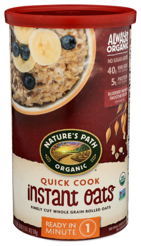 Oatmeal Quick Org - 18OZ (case of 6)