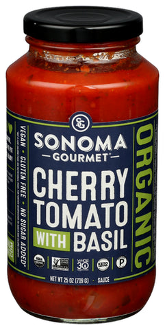 Sauce Psta Chry Tom Bsil - 25 OZ (Case of 6)