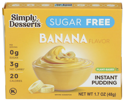 Pudding Banana Instant Sf - 1.7 OZ (Case of 6)