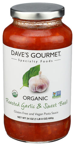 Sauce Psta Rstd Grlc Swt Basil - 24OZ (case of 6)