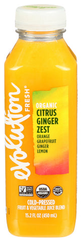 Juice Ctrus Ging Zst Org - 15.2 FO (Case of 6)