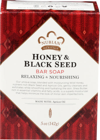 Soap Bar Honey Blk Seed - 5OZ (case of 3)