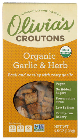 Crouton Garlic & Herb - 4.5 OZ (Case of 6)