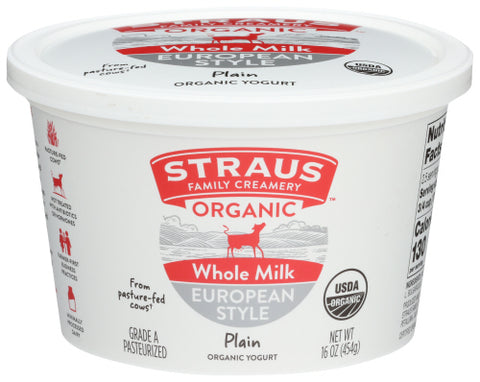 Yogurt Whole Plain - 16 OZ (Case of 6)