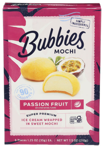 Ice Cream Mochi Pssn Frt - 7.5OZ (case of 8)