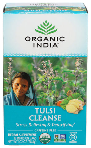 Tea Tulsi Cleanse Org - 18 BG (Case of 6)