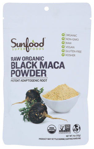 Maca Black Pwdr Org - 4OZ (case of 1)