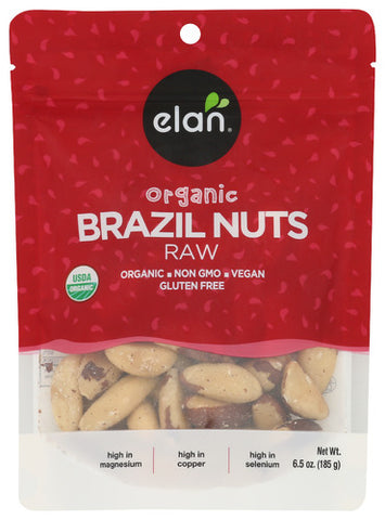 Nuts Raw Brazil Organic - 6.5 OZ (Case of 8)