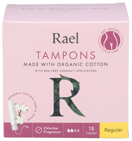 Tampons Reg Cotton Org - 18 EA (Case of 1)