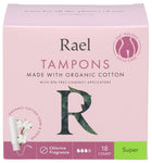 Tampon Super Cotton Org - 18 EA (Case of 1)