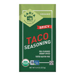 Seasoning Taco Spicy Org - 0.9 OZ (Case of 8)