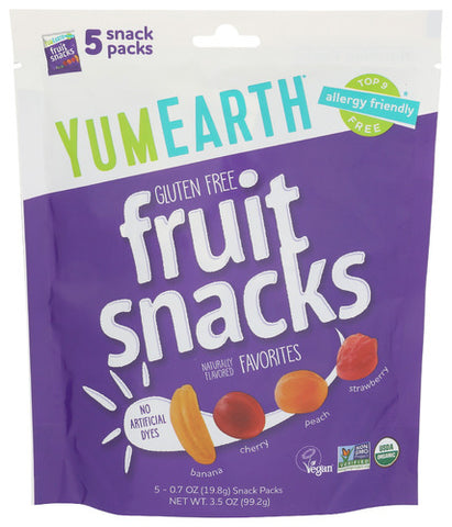 Fruit Snck 5Ct - 3.5OZ (case of 12)