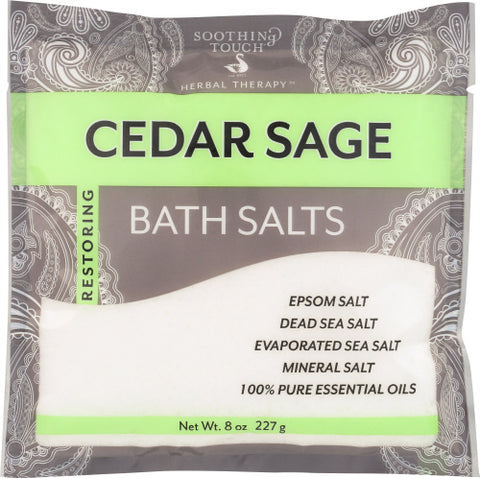 Bath Salt Cedar Sage - 8 OZ (Case of 6)