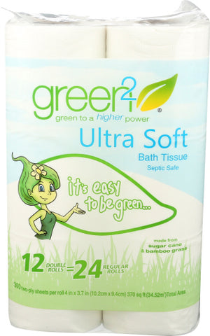 Bath Tissue 2Ply 300Sht - 12 PC (Case of 8)