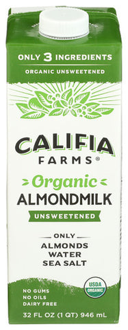 Milk Almond Unswtned Org - 32 FO (Case of 6)