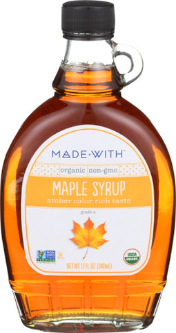 Syrup Maple Grd A Ambr Org - 12 FO (Case of 12)