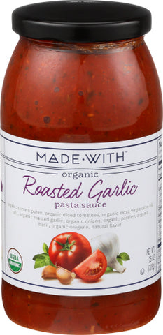 Sauce Pasta Rst Grlc Org - 24 OZ (Case of 12)