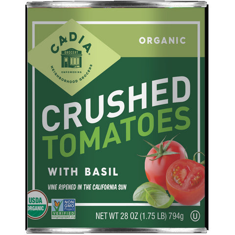 Tomato Crushed W Basil Org - 28OZ (case of 12)