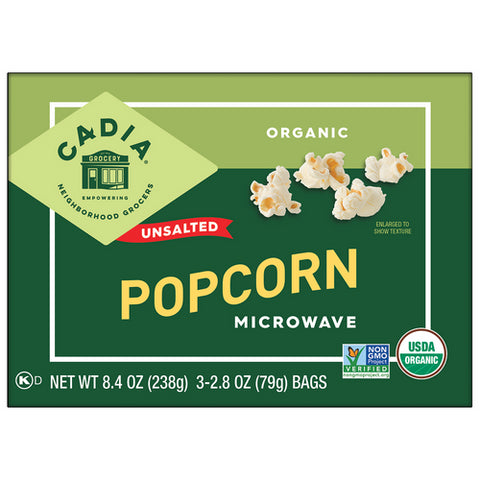 Popcorn 3Pk Mcr Unslt Org - 8.4OZ (case of 12)