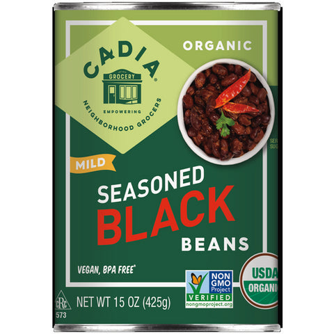 Bean Black Seasoned Org - 15OZ (case of 12)