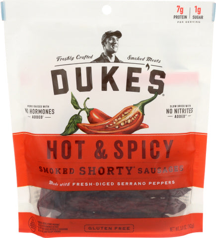 Sausage Smkd Shrty Hot S - 5 OZ (Case of 8)