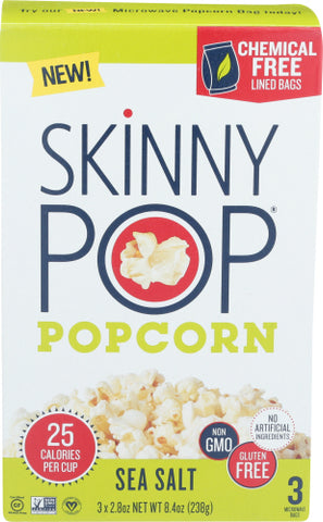 Popcorn Mcrowv Sea Slt 3Pk - 8.4 OZ (Case of 12)