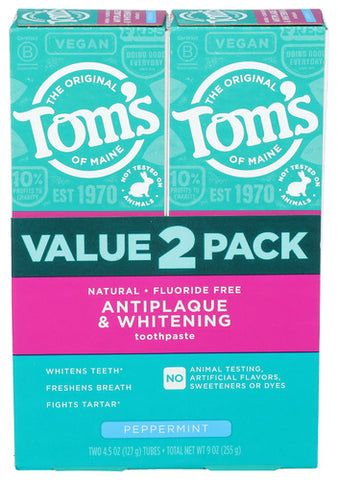 Toothpaste Peppermnt 2Pk - 9 OZ (Case of 1)