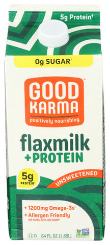 Flax Milk Prtn+ Unswt Orgnl - 64FO (case of 6)