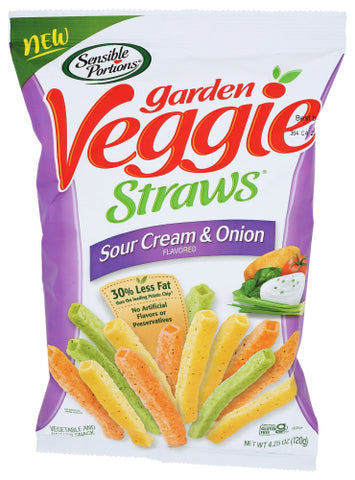 Vggie Strw Sour Crm Onion - 4.25 OZ (Case of 12)