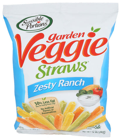 Veggie Straw Zsty Rnch - 12 OZ (Case of 8)