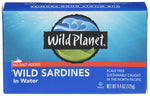 Sardines Wild Water Ns - 4.4OZ (case of 12)